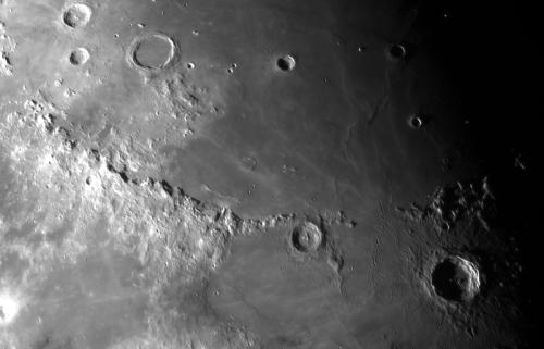 Shadows on Crater Floors
